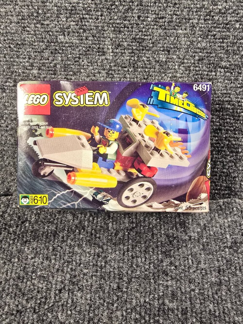 Sealed vintage 1996 LEGO System Time Cruisers Rocket Racer set #6491.